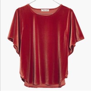 Final Sale Madewell Velvet Top